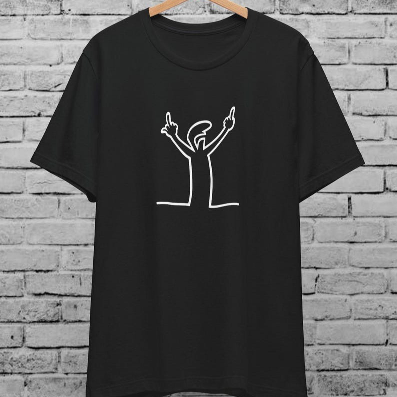 Men'S Fashion From The 80S - Angry La Linea Unisex เสื้อยืดสําหรับผู้ชายผู้หญิงสาย Osvaldo