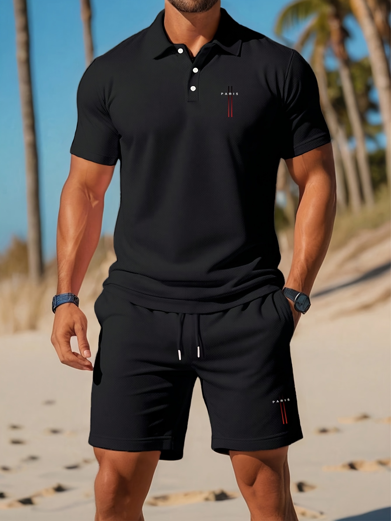 Men'S Fashion Advice - ชุดเสื้อโปโลผู้ชายฤดูร้อนปี 2026 - ลายพิมพ์ 3 มิติ