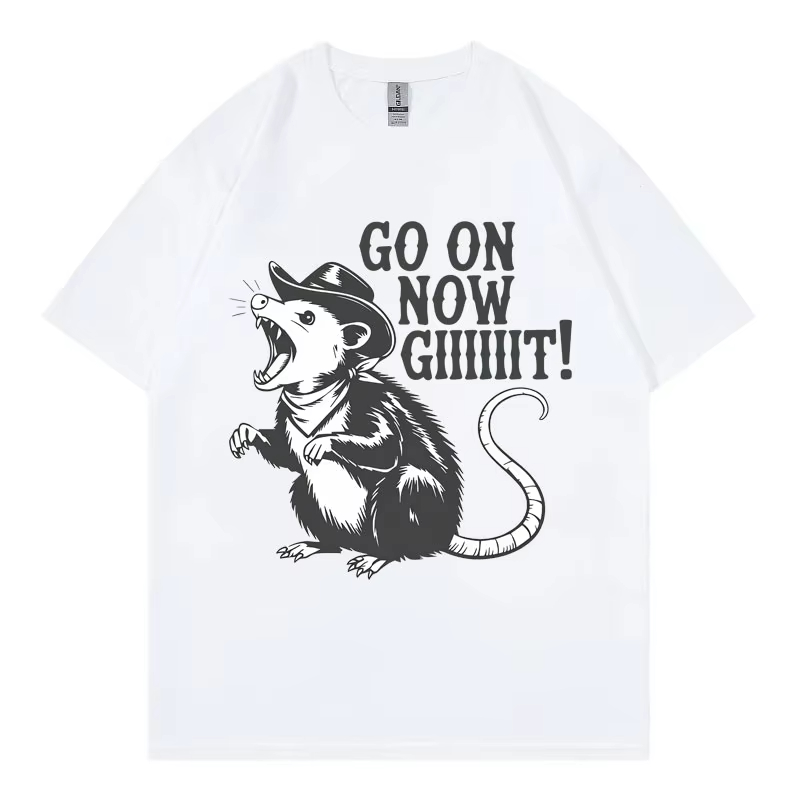 Men'S Fashion Now - ไปเลยตอนนี้! เสื้อยืดลายมีมโอพอซัมสุดฮา เสื้อผ้าผู้ชายผู้หญิง แฟชั่นกอธิค เสื้อยืดลำลองฤดูร้อน ผ้าฝ้าย