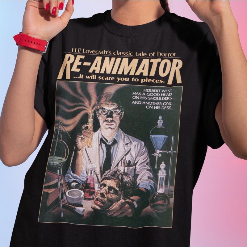 Men'S Fashion From The 80S - เสื้อยืดภาพยนตร์การ์ตูนเรื่องรีเทิร์น ออฟ เดอะ ลิฟวิ่งเดด เสื้อยืดภาพยนตร์สยองขวัญยุค 80