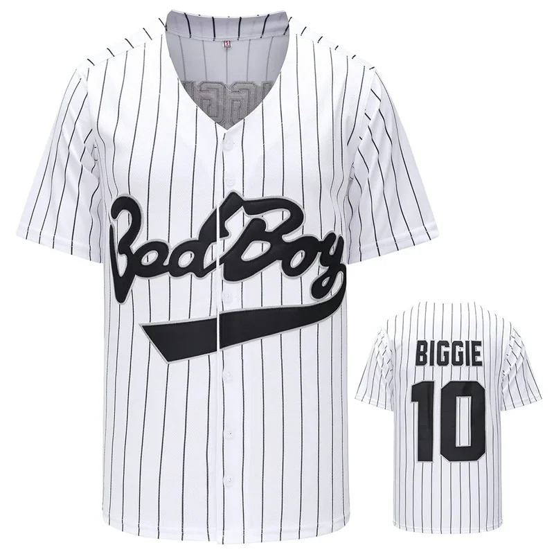 Mens Fashion Baseball Jersey - ภาพยนตร์ # เสื้อเบสบอล 10 Bad Boy