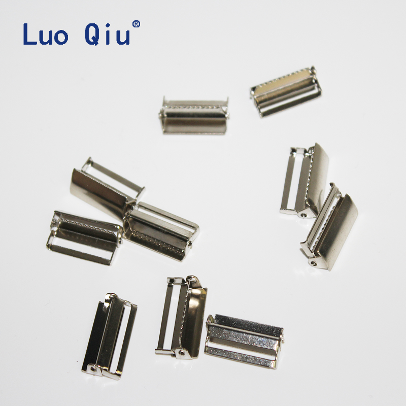Suspenders Clip Men - 2.5ซม.Suspendersสายคล้องโลหะเงินปรับหัวเข็มขัดควบคุมClampแขวนเข็มขัดเข็มขัดหัวเข็มขัดสำหรับชาย6ชิ้น/ล็อต