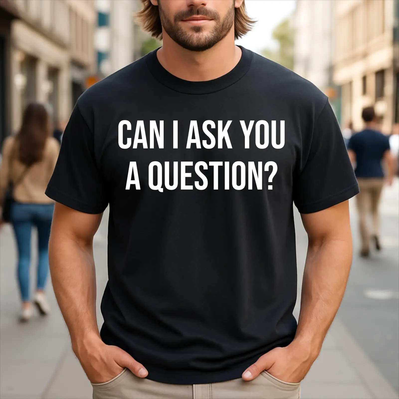 Men'S Fashion Questions - เสื้อยืดพิมพ์ลายข้อความตลก 