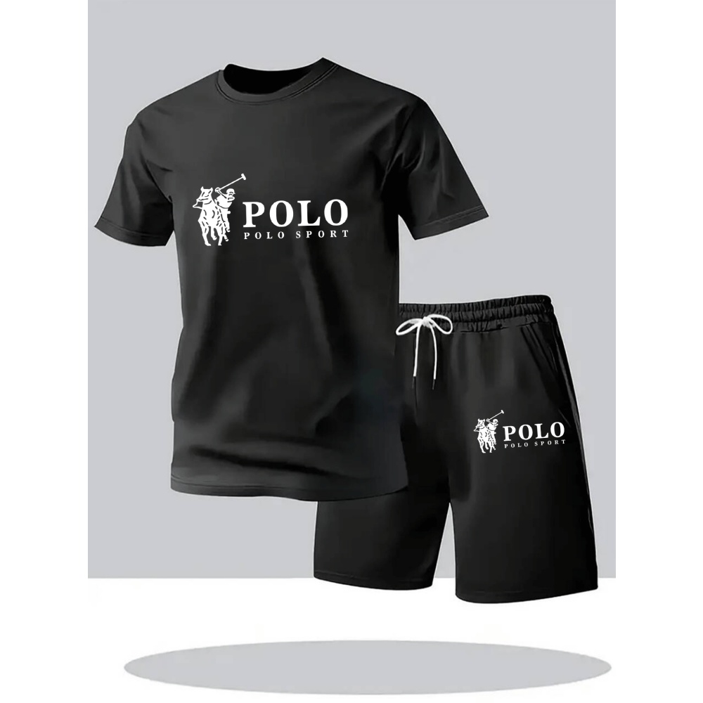 Men'S Fashion Advice - ชุดเซ็ตฤดูร้อนปี 2026 สำหรับผู้ชาย เสื้อยืดและกางเกงขาสั้นแฟชั่นลำลองสไตล์คนเมือง คุณภาพสูง คอกลม