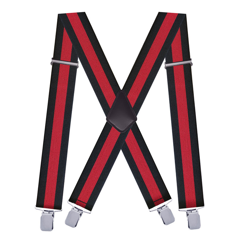 สายเอี๊ยมผู้ชายลายทาง X กลับกว - Suspenders Clip Men บทวิจารณ์และราคา
