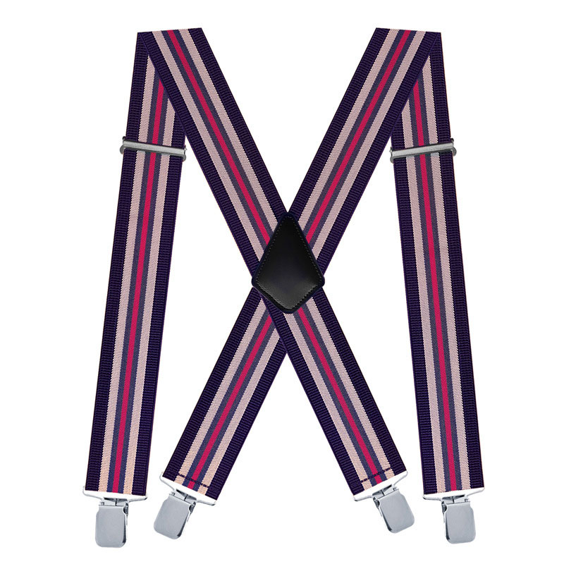 สายเอี๊ยมผู้ชายลายทาง X กลับกว - Suspenders Clip Men บทวิจารณ์และราคา