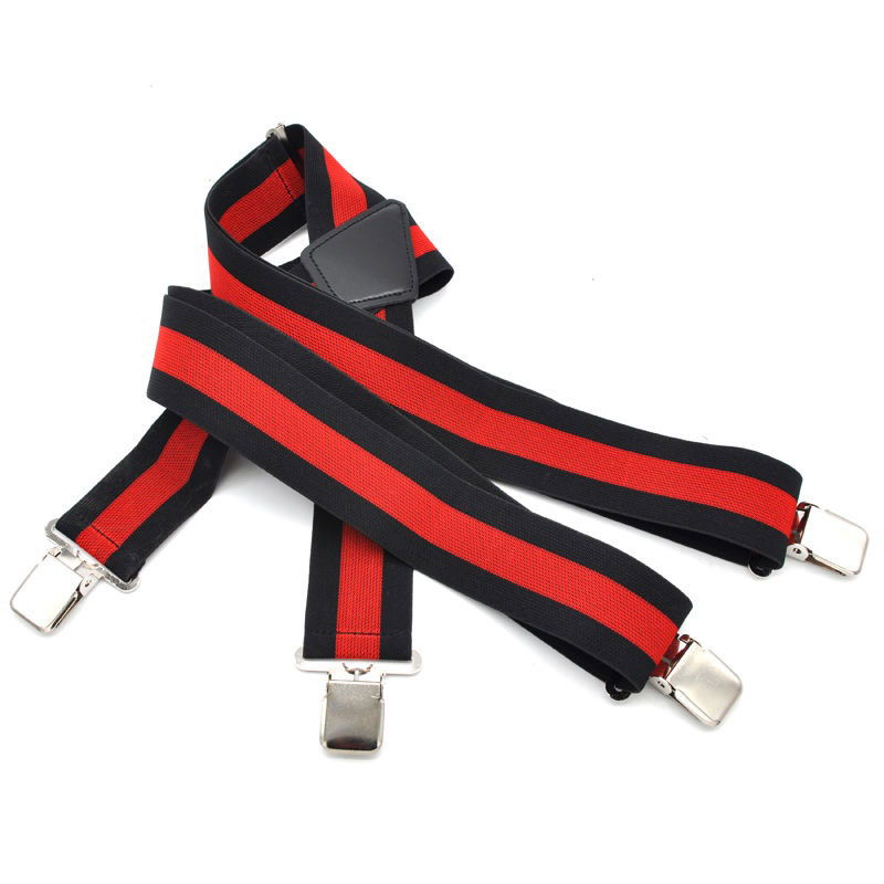 สายเอี๊ยมผู้ชายลายทาง X กลับกว - Suspenders Clip Men บทวิจารณ์และราคา