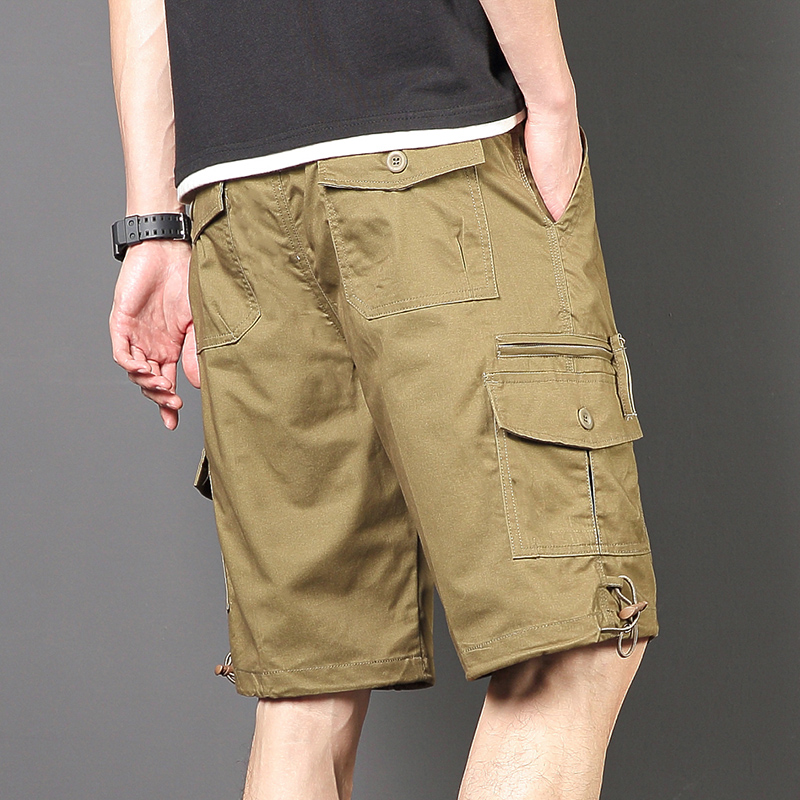 กางเกงขาสั้นคาร์โก้ผู้ชาย แฟชั - Men'S Fashion Loose Pants บทวิจารณ์และราคา