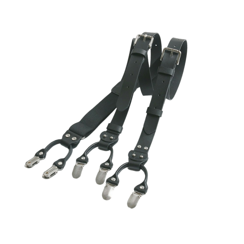 2.5 ซม.หนังความยืดหยุ่นผู้ชายS - Suspenders Clip Men บทวิจารณ์และราคา