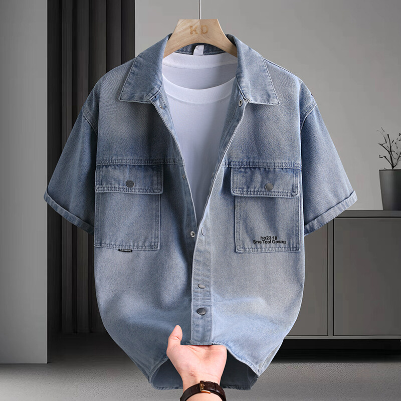 เสื้อเชิ้ตยีนส์ผู้ชายแฟชั่นฤดู - Mens Fashion Denim บทวิจารณ์และราคา