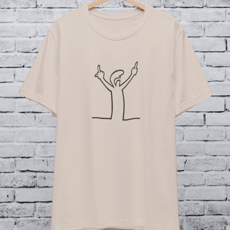 Angry La Linea Unisex เสื้อยืด - Men'S Fashion From The 80S บทวิจารณ์และราคา
