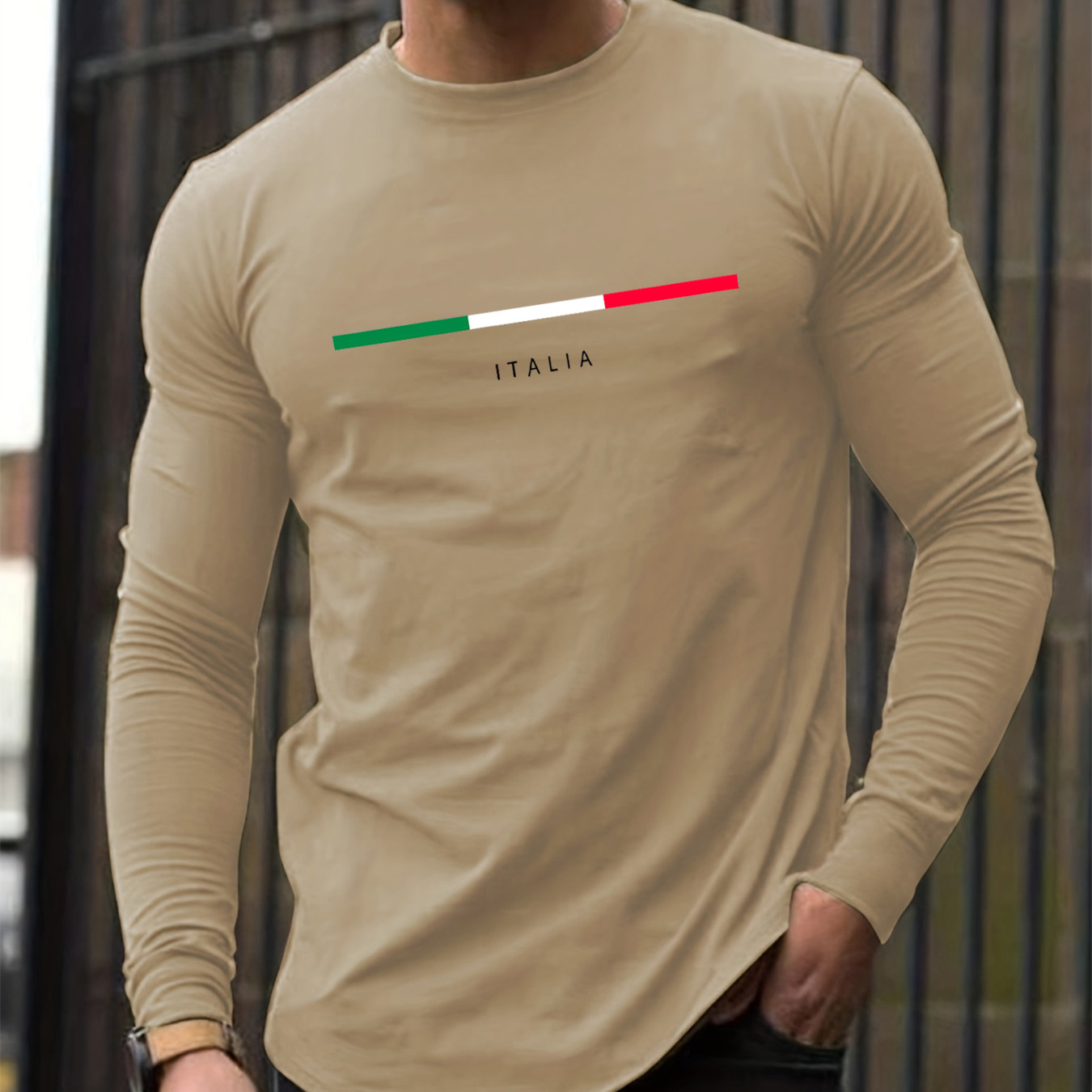 เสื้อยืดผู้ชายแขนยาวคอกลมผ้าฝ้ - Men'S Fashion T Shirts บทวิจารณ์และราคา