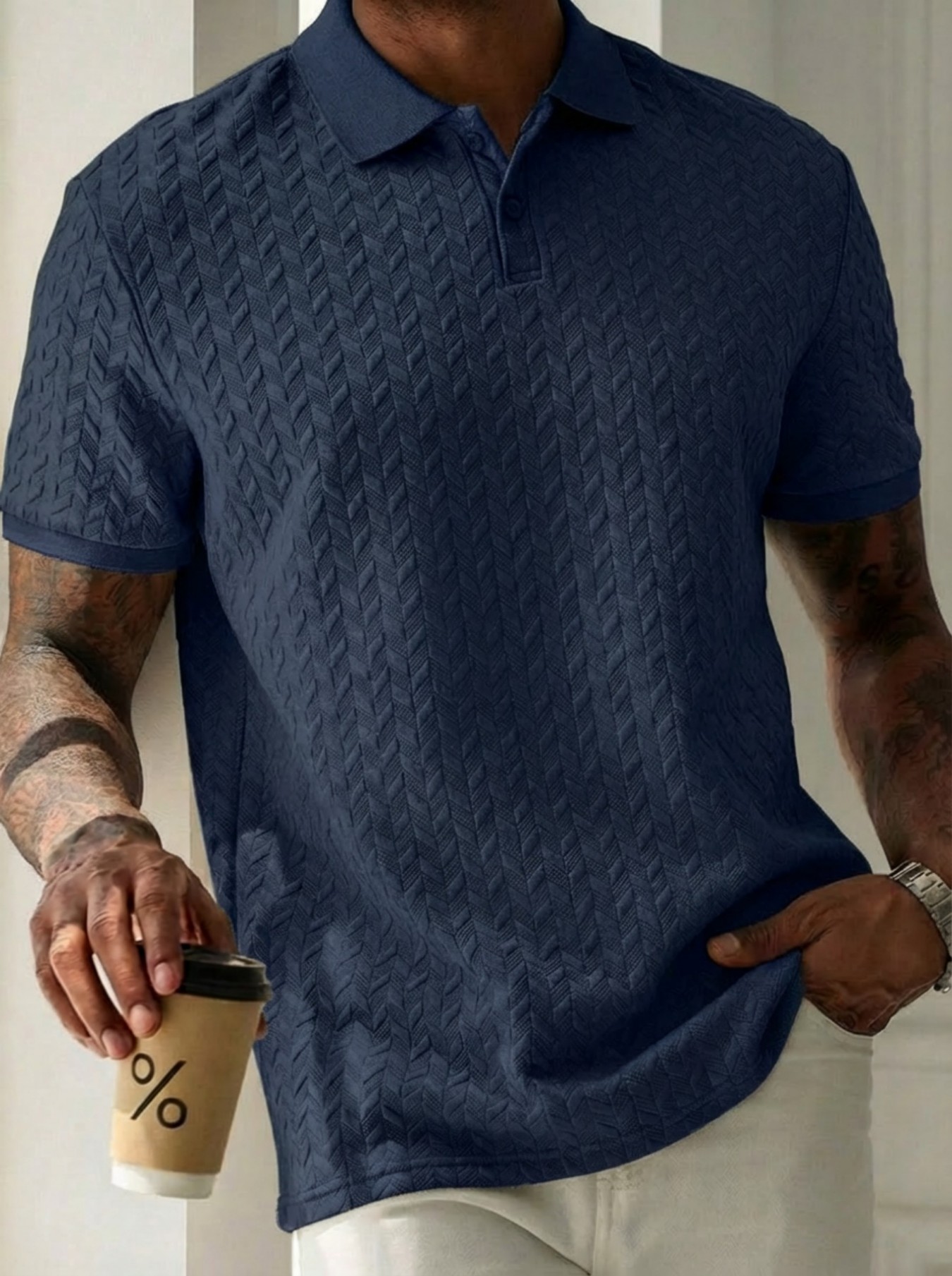 เสื้อโปโลแขนสั้นแฟชั่นฤดูร้อนส - Men'S Fashion Questions บทวิจารณ์และราคา