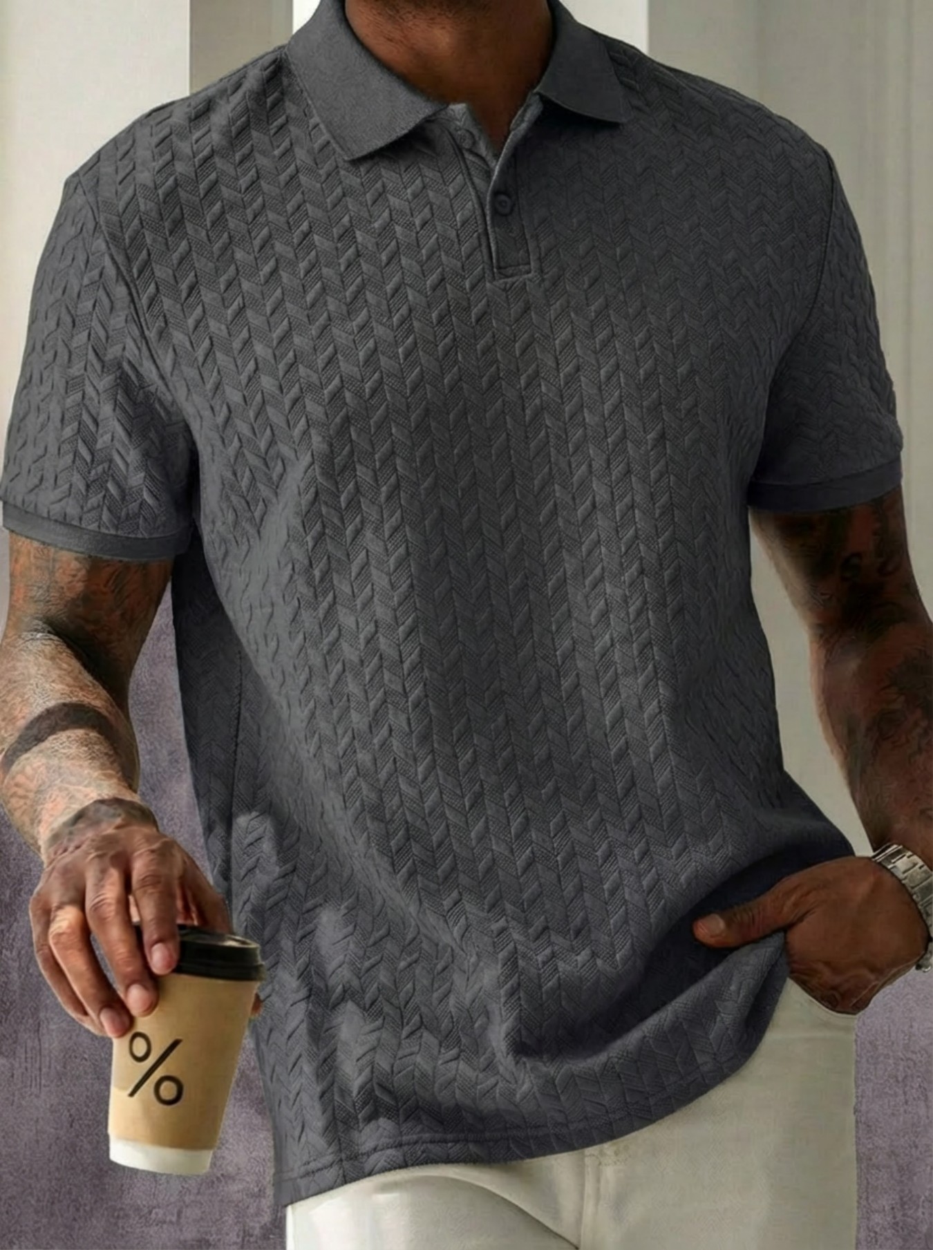 เสื้อโปโลแขนสั้นแฟชั่นฤดูร้อนส - Men'S Fashion Questions บทวิจารณ์และราคา