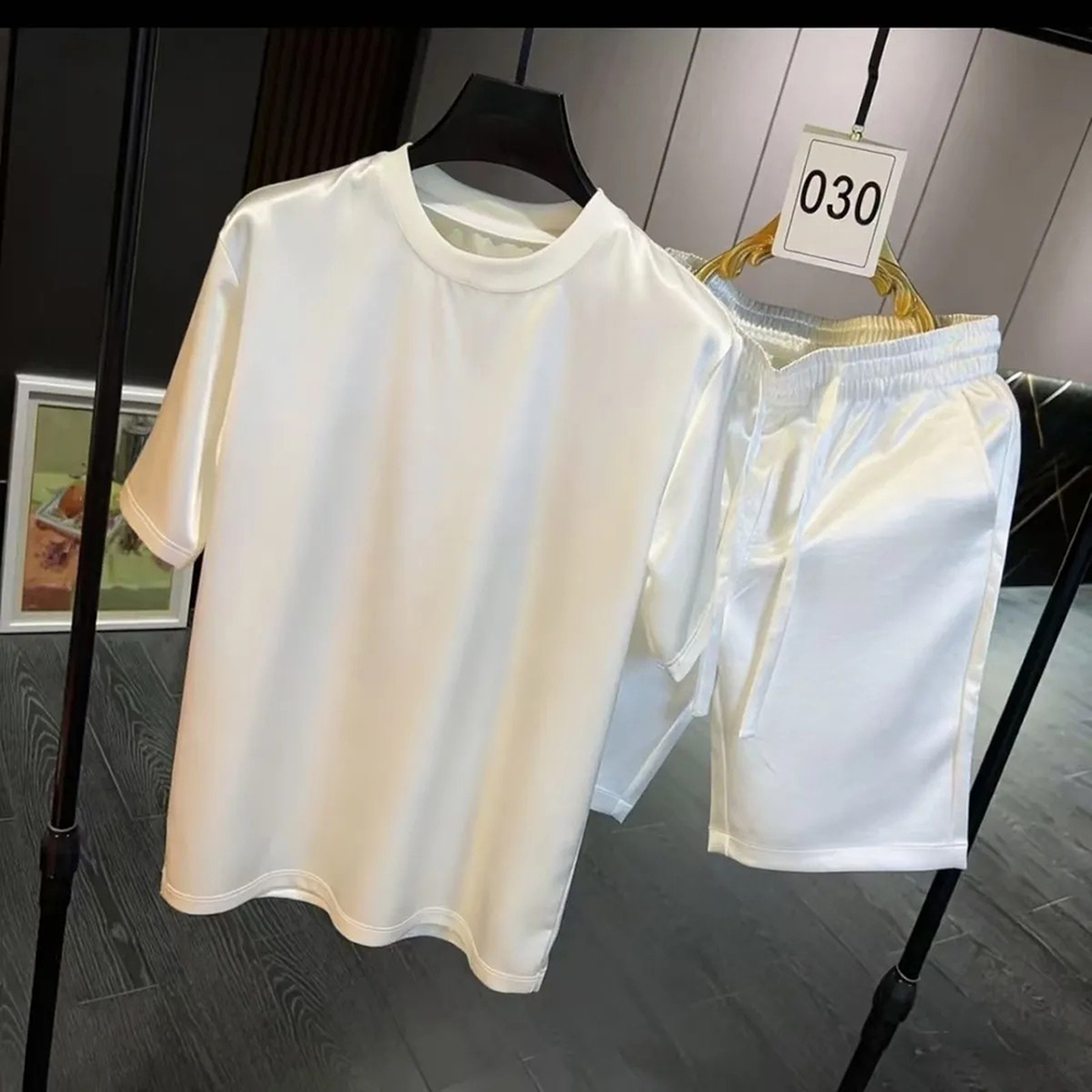 ชุดเซ็ตเสื้อยืดแขนสั้นกางเกงขา - Men'S Fashion Color บทวิจารณ์และราคา