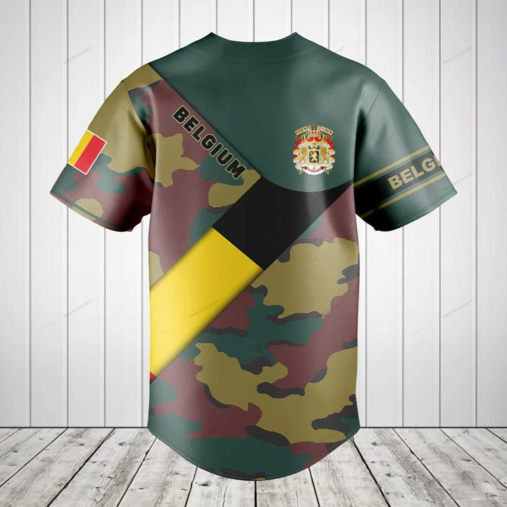 เสื้อเชิ้ตแขนสั้นลายกราฟิกธงเบ - Mens Fashion Baseball Jersey บทวิจารณ์และราคา