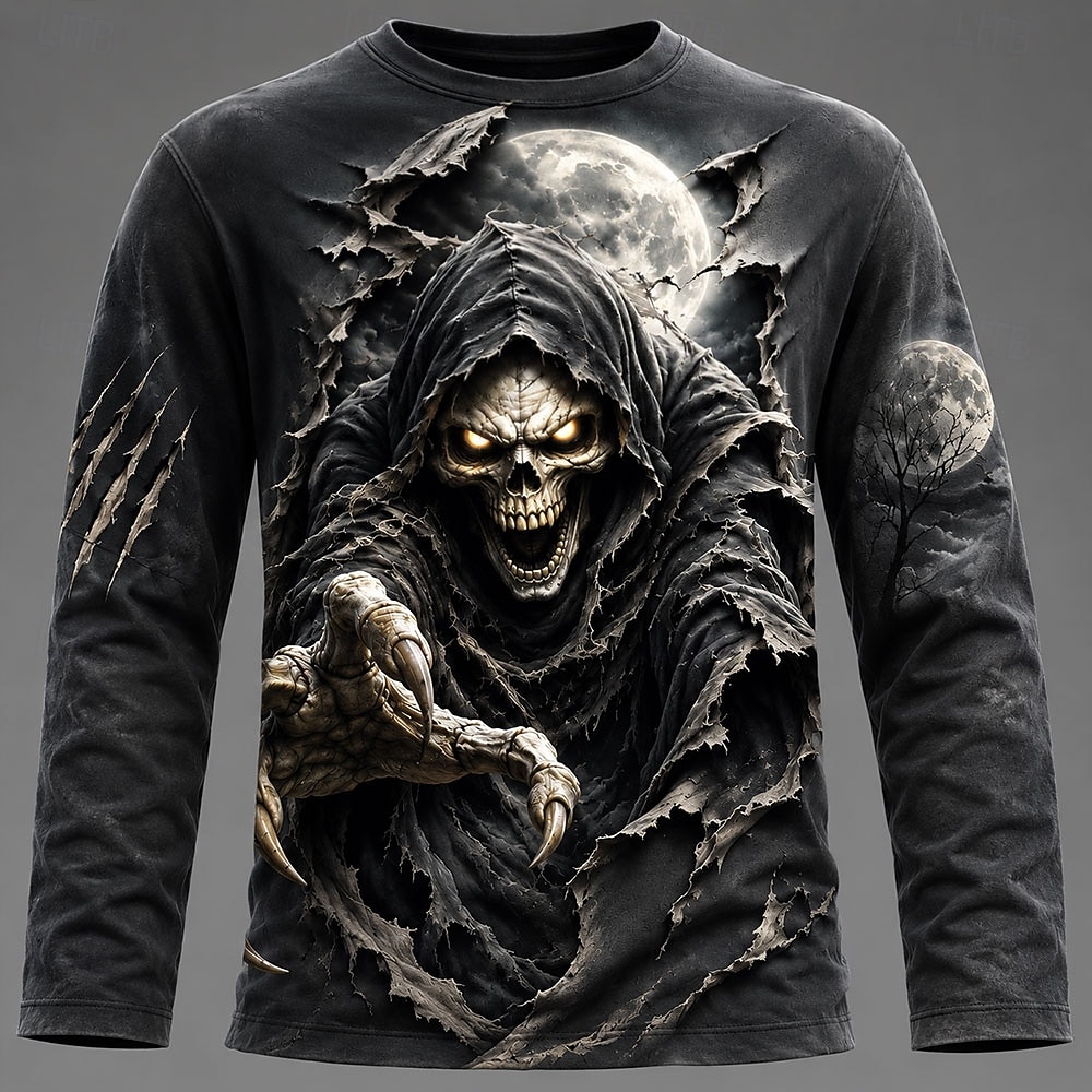 เสื้อยืดแขนยาวพิมพ์ลายกราฟิก 3 - Men'S Fashion T Shirts บทวิจารณ์และราคา