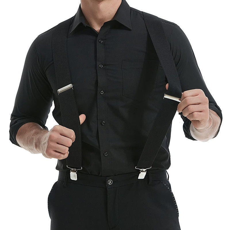 Heavy Duty ขนาดใหญ่ Suspenders - Suspenders Clip Men บทวิจารณ์และราคา