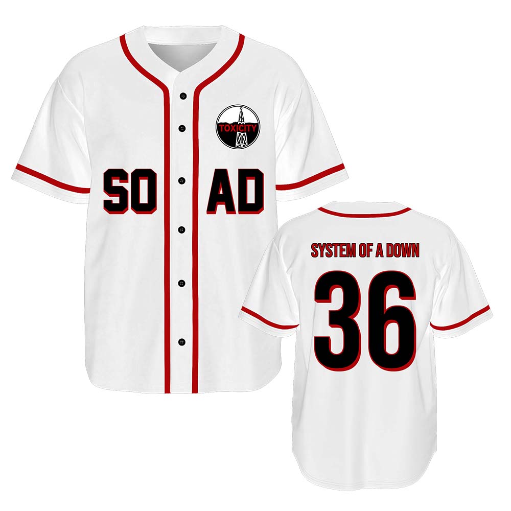 เสื้อเบสบอล System of A Down ท - Mens Fashion Baseball Jersey บทวิจารณ์และราคา