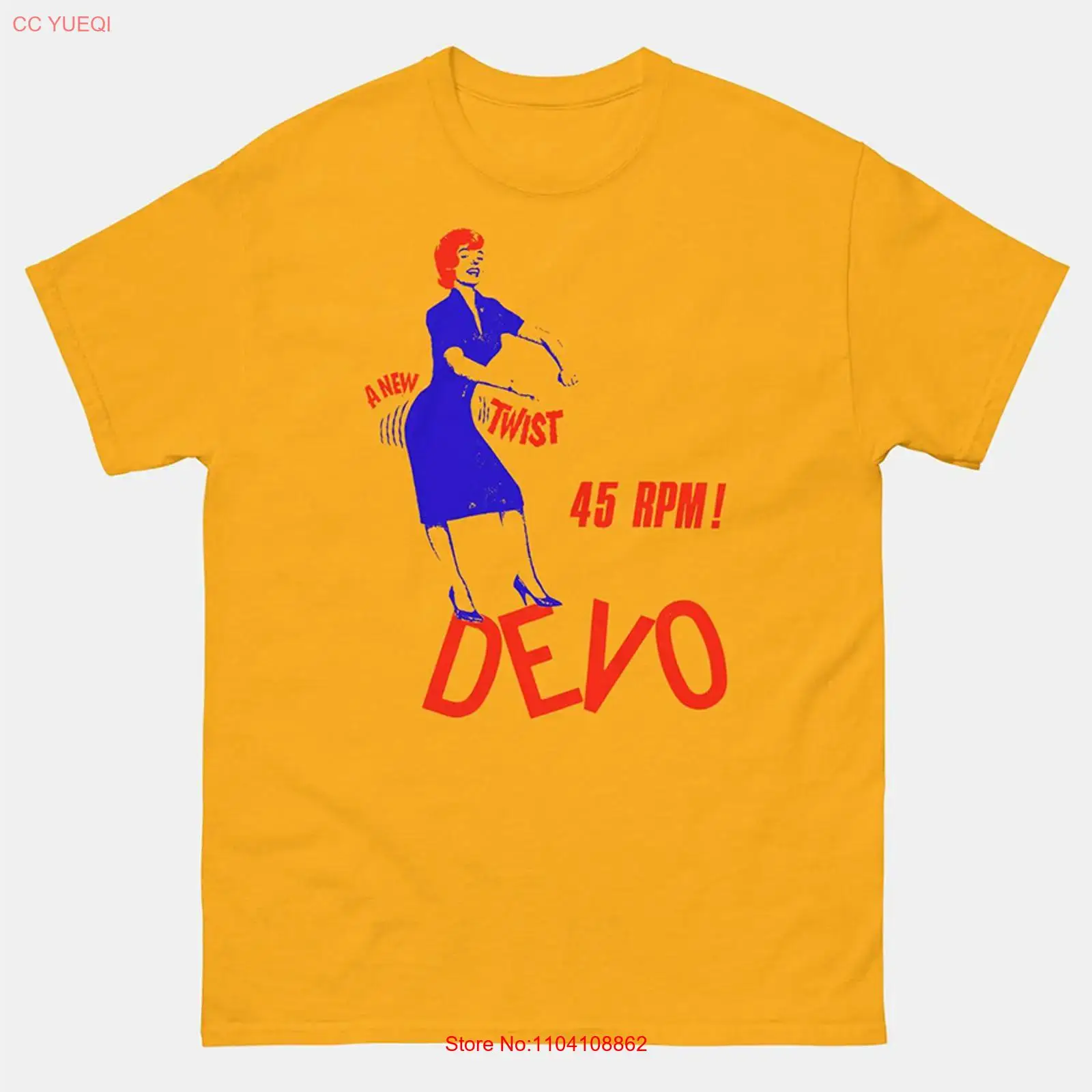 เสื้อยืดสีเหลืองลาย DEVO รุ่นใ - Yellow Men'S Fashion บทวิจารณ์และราคา