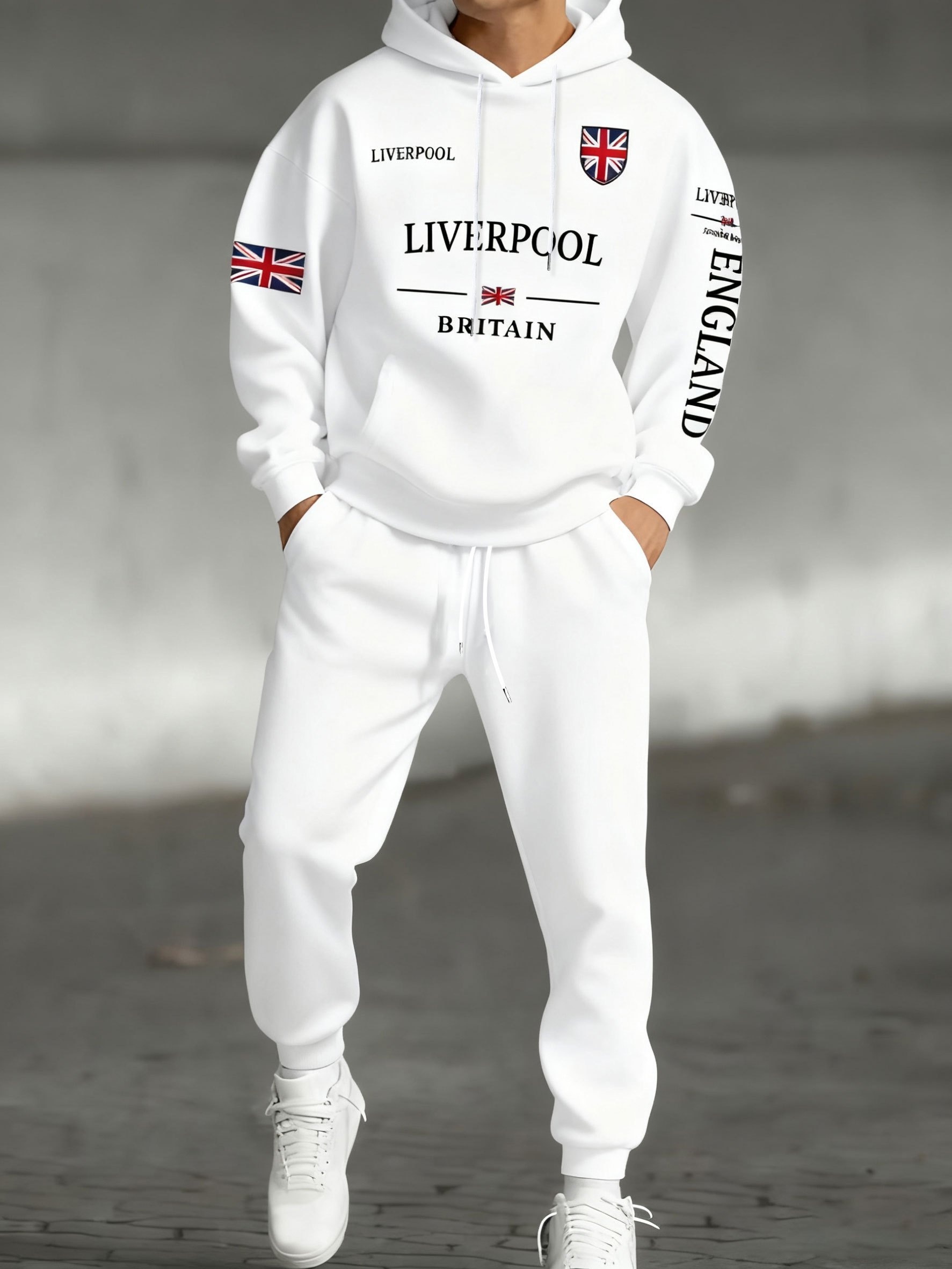 ชุดเสื้อฮู้ดพิมพ์ลายธงชาติอังก - Mens Fashion Trends 2026 บทวิจารณ์และราคา