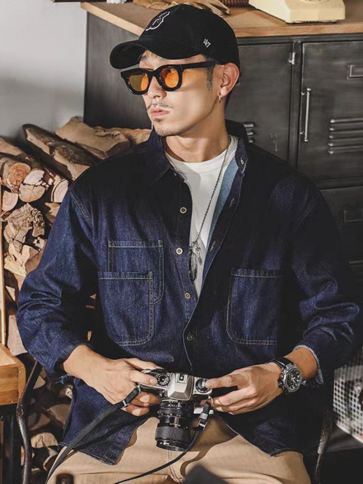 เสื้อแจ็คเก็ตยีนส์ผู้ชายสไตล์อ - Mens Fashion Denim บทวิจารณ์และราคา