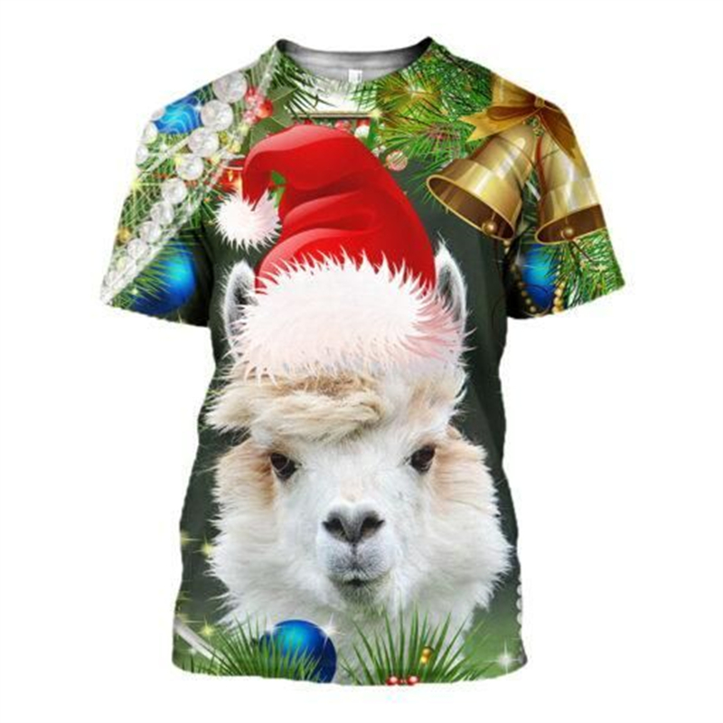 ใหม่ 3D Xmas สัตว์ตลก T เสื้อผ - Mens Xmas Fashion บทวิจารณ์และราคา