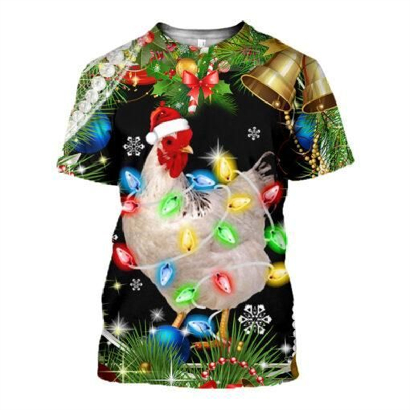 ใหม่ 3D Xmas สัตว์ตลก T เสื้อผ - Mens Xmas Fashion บทวิจารณ์และราคา