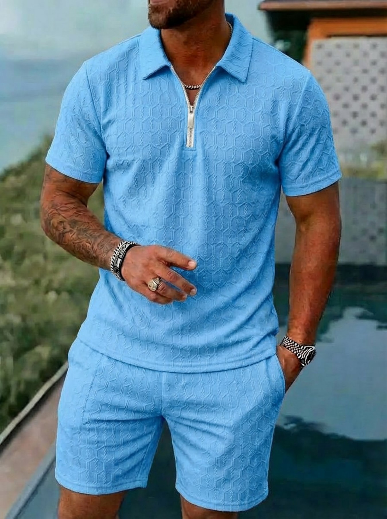 ฤดูร้อนแฟชั่นใหม่ของผู้ชายซิปค - Men'S Fashion Color บทวิจารณ์และราคา