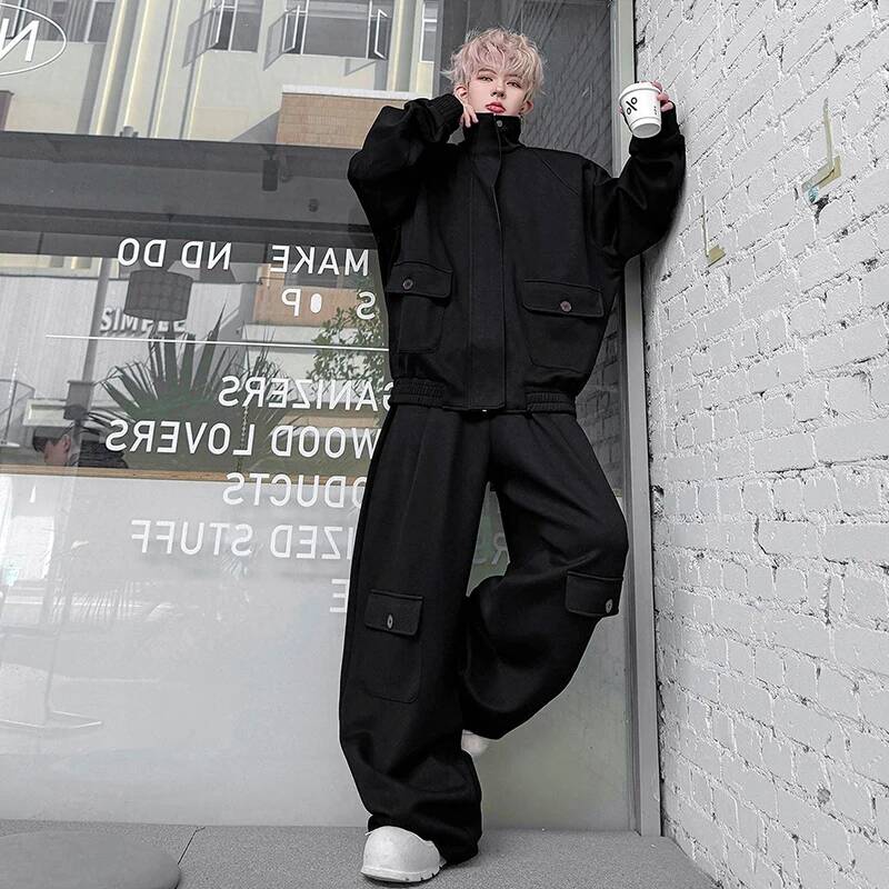 เสื้อคาร์ดิแกนสี LUZHEN 2026 ห - Men'S Fashion Loose Pants บทวิจารณ์และราคา