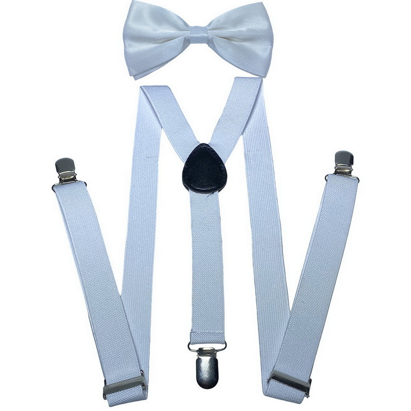 ชุดสายเอี๊ยมยางยืดปรับได้สำหรั - Suspenders Clip Men บทวิจารณ์และราคา