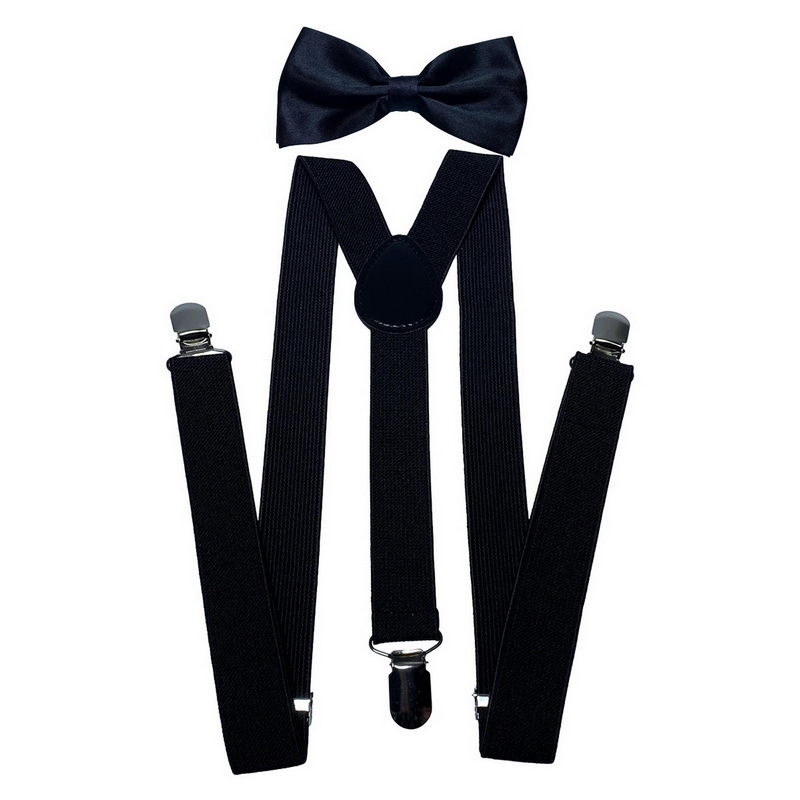 ชุดสายเอี๊ยมยางยืดปรับได้สำหรั - Suspenders Clip Men บทวิจารณ์และราคา