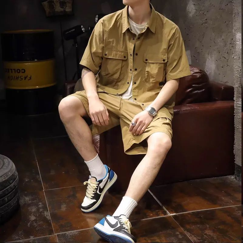 ไม่มีโลโก้สีกากี Man ชุดแฟชั่น - Men'S Fashion Essentials 2025 บทวิจารณ์และราคา