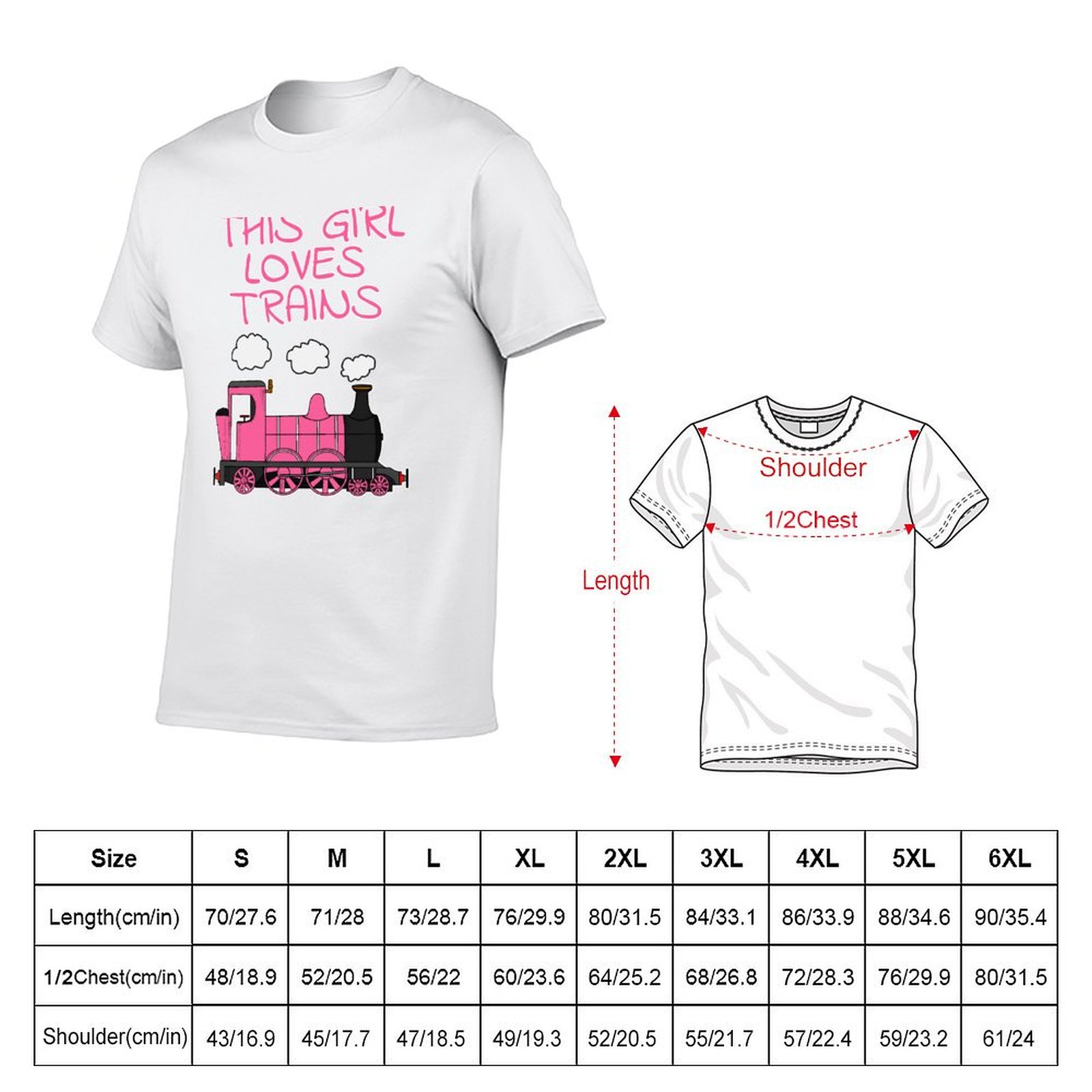 สาวคนนี้ชอบรถไฟ เสื้อยืดลายรถไ - Men'S Fashion Pink Shirt บทวิจารณ์และราคา