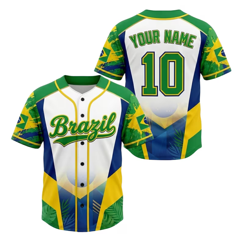 แฟชั่นเสื้อเบสบอลบราซิลสำหรับผ - Mens Fashion Baseball Jersey บทวิจารณ์และราคา