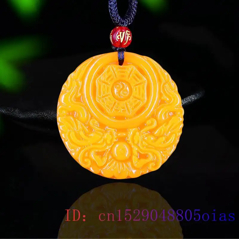 สีเหลืองหยกมังกรจี้ของขวัญผู้ช - Yellow Men'S Fashion บทวิจารณ์และราคา