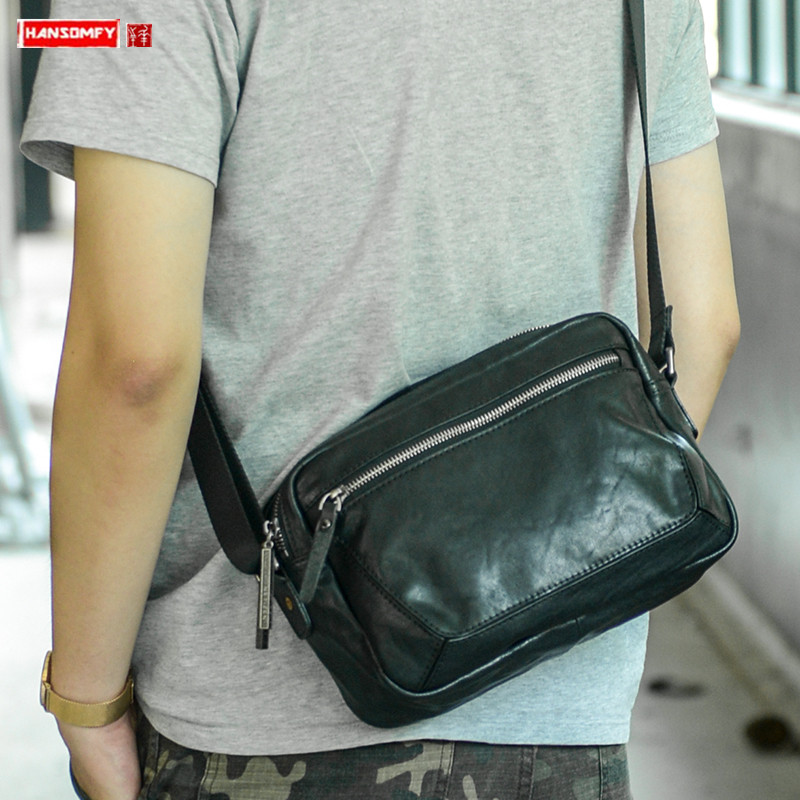กระเป๋าสะพายหนังของผู้ชายแบบให - Yellow Men'S Fashion บทวิจารณ์และราคา