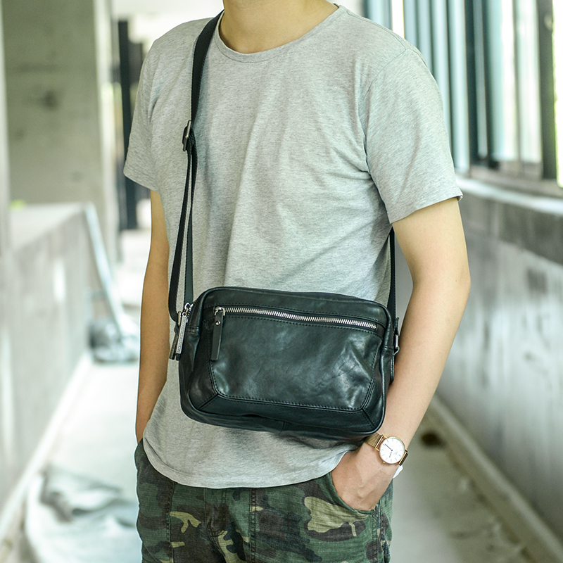กระเป๋าสะพายหนังของผู้ชายแบบให - Yellow Men'S Fashion บทวิจารณ์และราคา