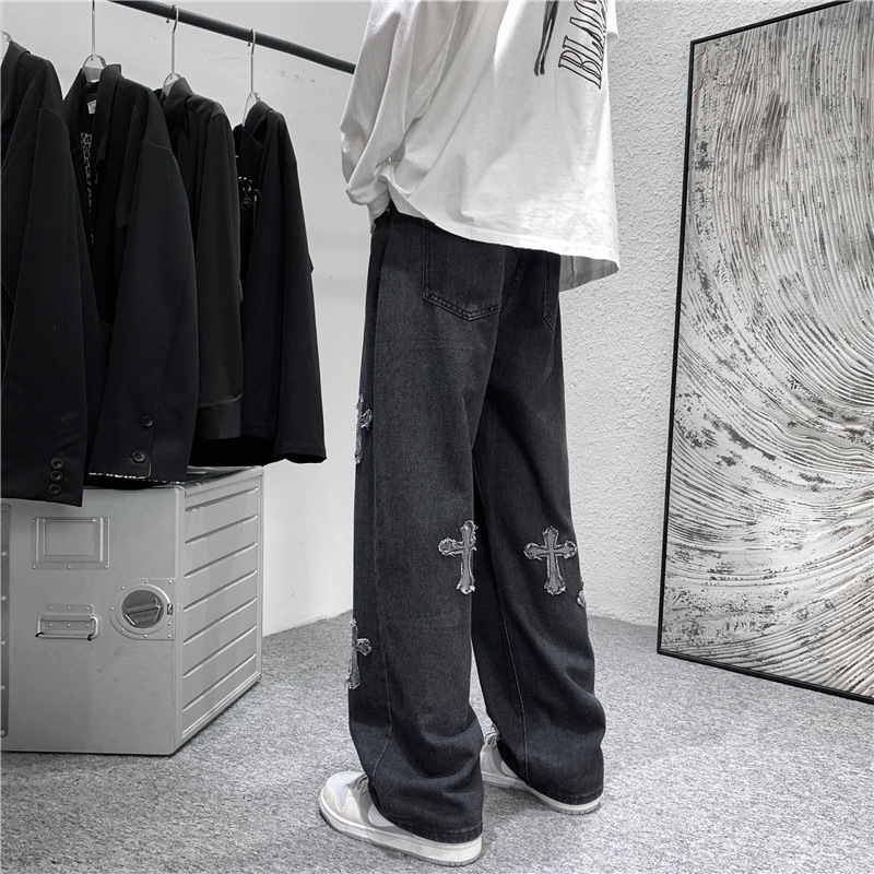 กางเกงยีนส์ผู้ชายลายพิมพ์กากบา - Men'S Fashion For 60 Year Old บทวิจารณ์และราคา