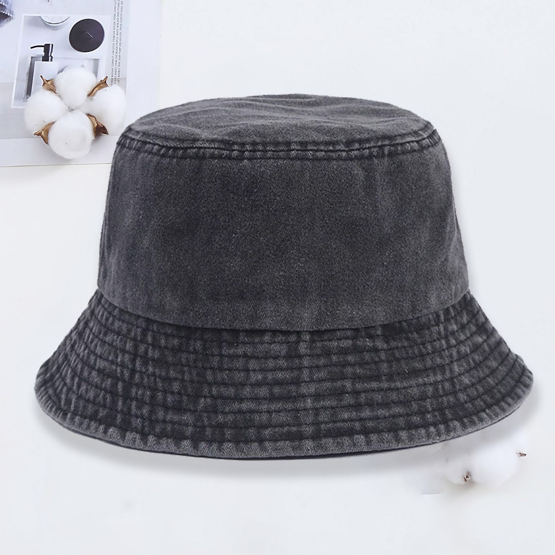 หมวกบักเก็ตยีนส์โลโก้สั่งทำพิเ - Mens Fashion Denim บทวิจารณ์และราคา