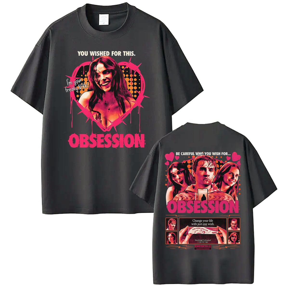 เสื้อยืดภาพยนตร์ One Wish Will - Men'S Fashion Pink Shirt บทวิจารณ์และราคา