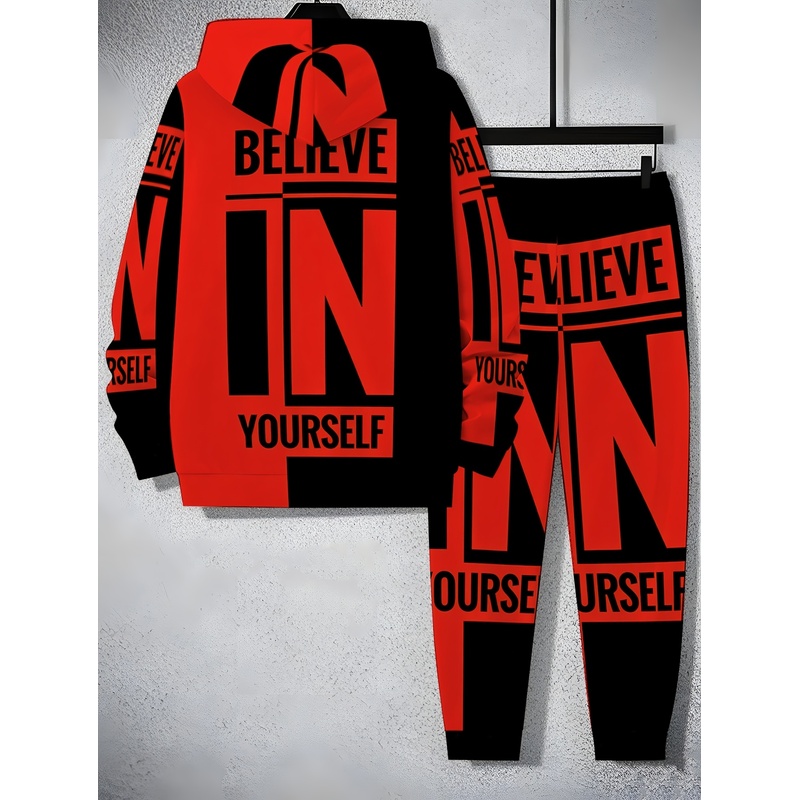 เสื้อฮู้ดผู้ชายลายตัวอักษรทันส - Men'S Fashion Color บทวิจารณ์และราคา