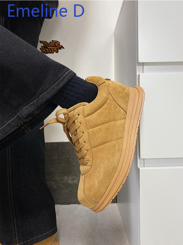รองเท้าผ้าใบพื้นหนาสีเหลืองแบบ - Yellow Men'S Fashion บทวิจารณ์และราคา