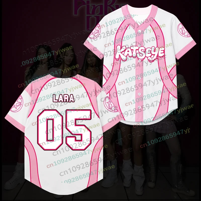 เสื้อเบสบอล Candy Pink Katseye - Mens Fashion Baseball Jersey บทวิจารณ์และราคา