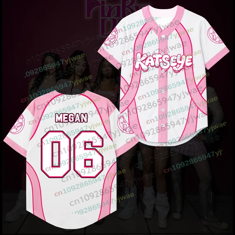 เสื้อเบสบอล Candy Pink Katseye - Mens Fashion Baseball Jersey บทวิจารณ์และราคา
