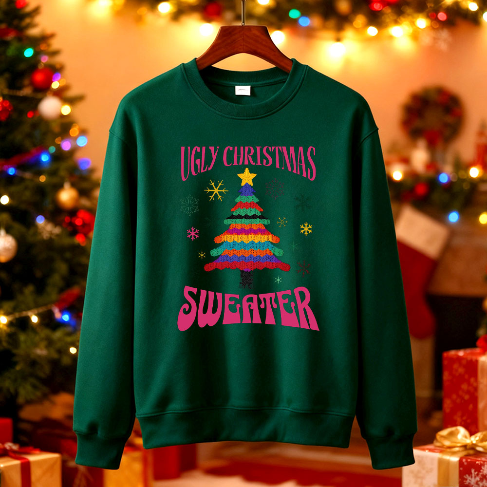 เสื้อฮู้ดลายต้นคริสต์มาสแบบตลก - Mens Xmas Fashion บทวิจารณ์และราคา