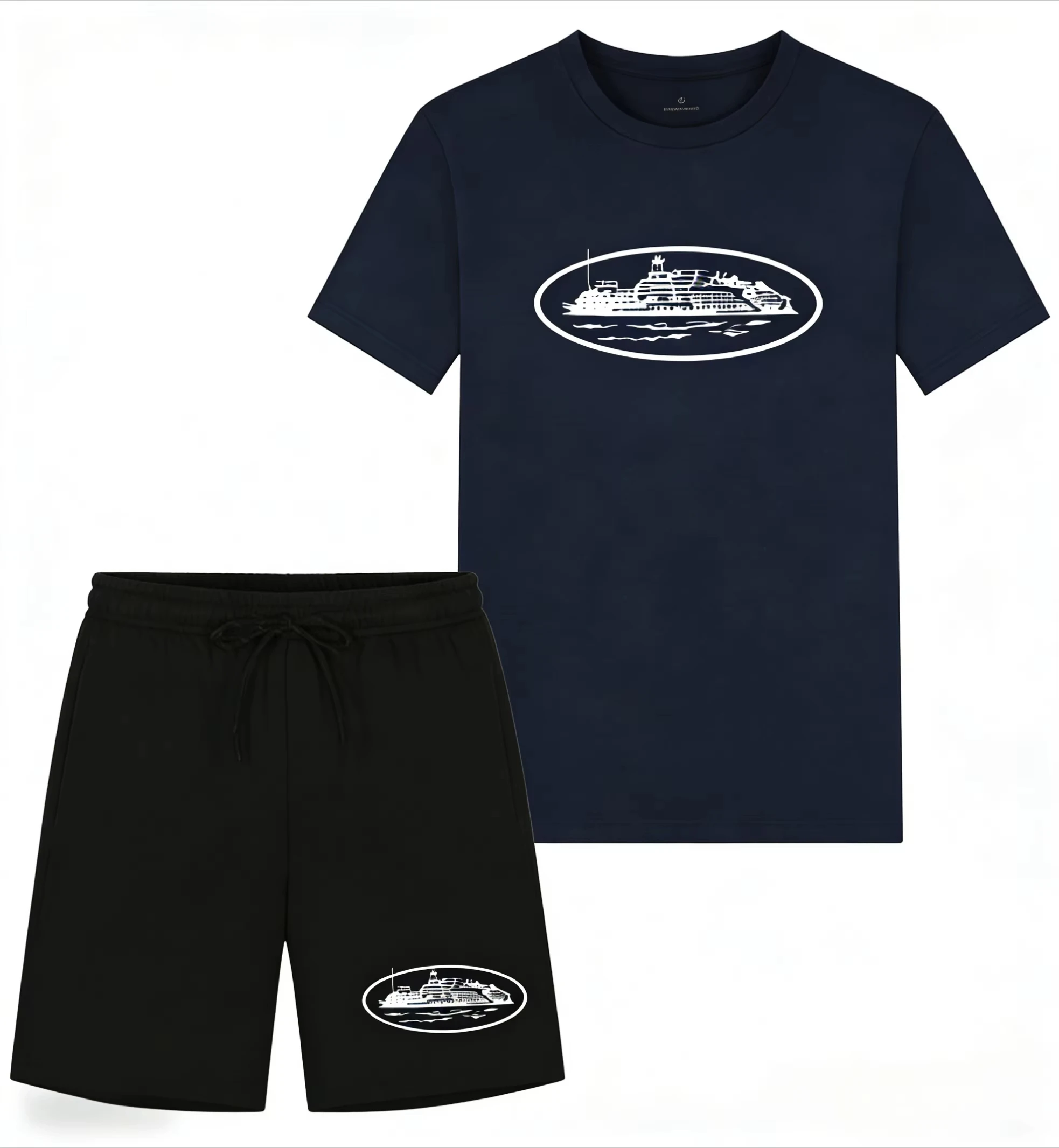 เสื้อยืดและกางเกงขาสั้นพิมพ์ลา - Men'S Fashion Advice บทวิจารณ์และราคา