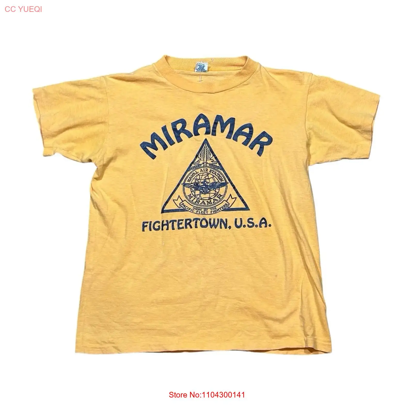 VTG 80s Miramar Fightertown US - Yellow Men'S Fashion บทวิจารณ์และราคา