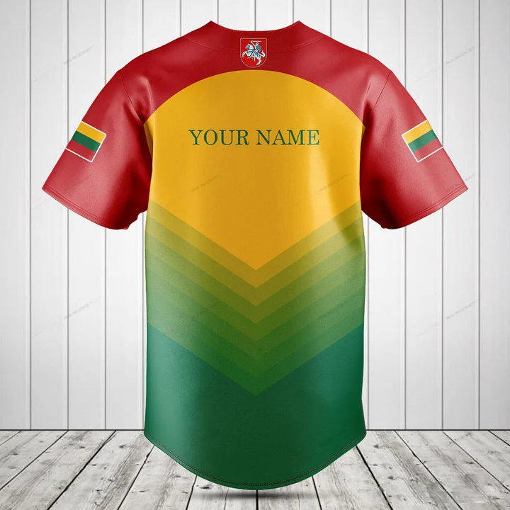 เสื้อเชิ้ตแขนสั้นลายธงชาติลิทั - Mens Fashion Baseball Jersey บทวิจารณ์และราคา