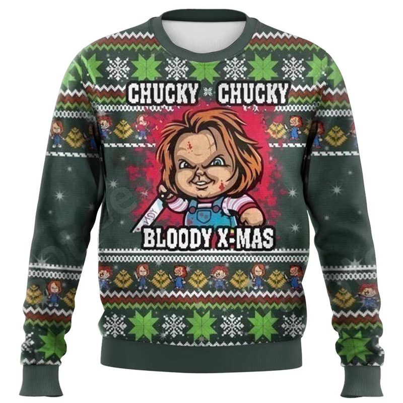 Fashion Chucky Graphic Ugly Ch - Mens Xmas Fashion บทวิจารณ์และราคา